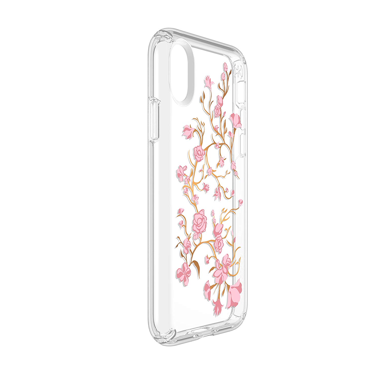 SPECK IPHONE X BACK CASE PRESIDO CLEAR PLUS GOLDENBLOSSOMS PINK